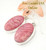 Four Corners USA OnLine Rhodochrosite Sterling Earrings Navajo Artisan Shirley Henry Native American Silver Jewelry NAER-1454