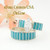Size 6 1/2 Turquoise Inlay Wedding Engagement Ring Set Ella Cowboy WS-1501 Four Corners USA Online Jewelry