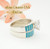 Size 9 1/2 Turquoise Inlay Wedding Engagement Ring Set Ella Cowboy WS-1506 Four Corners USA Online Jewelry