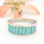 Size 10 Light Blue Fire Opal Inlay Wedding Band Ring Ella Cowboy WB-1604 Four Corners USA OnLine Native American Jewelry