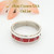 Size 7 1/2 Red Coral Inlay Ring Native American Wilbert Muskett Jr WB-1636 Four Corners USA OnLine Navajo Sterling Silver Jewelry