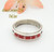 Size 9 1/2 Red Coral Inlay Ring Native American Wilbert Muskett Jr WB-1640 Four Corners USA OnLine Navajo Silver Jewelry