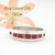 Size 12 1/2 Red Coral Inlay Ring Native American Wilbert Muskett Jr WB-1646 Four Corners USA OnLine Navajo Silver Jewelry