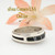 Size 7 Jet Inlay Ring Native American Wilbert Muskett Jr WB-1652 Four Corners USA OnLine Navajo Sterling Silver Jewelry
