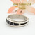 Size 9 Jet Inlay Ring Native American Wilbert Muskett Jr WB-1656 Four Corners USA OnLine Navajo Sterling Silver Jewelry