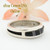 Size 10 Jet Inlay Ring Native American Wilbert Muskett Jr WB-1658 Four Corners USA OnLine Navajo Sterling Silver Jewelry