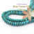 8mm Rondelle Kingman Blue Turquoise Beads 16 Inch Strands TQ-17120 Four Corners USA OnLine Jewelry Making Beading Supplies