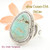 Size 12 3/4 Dry Creek Turquoise Ring Navajo Artisan John Nelson NAR-1633 Four Corners USA OnLine Native American Jewelry