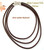 3mm Brown 20 Inch Leather Sterling Silver Necklace Cord FCN-1501-20 Four Corners USA OnLine