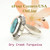 Size 6 3/4 Dry Creek Turquoise Sterling Ring Navajo Artisan Robert Concho NAR-1749 Four Corners USA OnLine