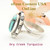 Size 7 3/4 Dry Creek Turquoise Sterling Ring Navajo Artisan Robert Concho NAR-1752 Four Corners USA OnLine