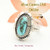 On Sale Now Size 7 3/4 Dry Creek Turquoise Sterling Ring Navajo Artisan Robert Concho NAR-1752 Four Corners USA OnLine
