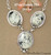 3 Stone White Buffalo Turquoise Necklace Earring Jewelry Set Navajo Lucy Valencia NAN-1437 Four Corners USA OnLine Native American Jewelry