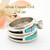 Size 5 1/2 Turquoise Pink Coral Engagement Bridal Wedding Ring Set Native American Wilbert Muskett Jr WS-1585 Four Corners USA OnLine Navajo Silver Jewelry