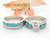 Size 6 Turquoise Pink Coral Engagement Bridal Wedding Ring Set Native American Wilbert Muskett Jr WS-1586 Four Corners USA OnLine Navajo Silver Jewelry