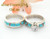 Size 5 1/2 Turquoise Red Coral Engagement Bridal Wedding Ring Set Native American Wilbert Muskett Jr WS-1592 Four Corners USA OnLine Navajo Silver Jewelry