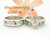 Size 6 1/2 White Fire Opal and Coral Engagement Bridal Wedding Ring Set Native American Wilbert Muskett Jr WS-1630 Four Corners USA OnLine Navajo Silver Jewelry