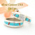 Size 5 1/2 Turquoise Red Coral Engagement Bridal Wedding Ring Set Native American Wilbert Muskett Jr WS-1642  Four Corners USA OnLine Navajo Silver Jewelry