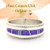 Size 9 1/2 Jeweltone Purple Fire Opal Inlay Band Ring Navajo Artisan Wilbert Muskett Jr WB-1740 Four Corners USA OnLine Native American Jewelry