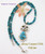 Kingman Turquoise Sun Kachina Pendant 21 Inch Bead Necklace Navajo Silversmith Freddy Charley On Sale Now at Four Corners USA OnLine Native American Jewelry NAP-1533BDS