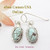 Dry Creek Turquoise Earrings Navajo Artisan Jane Francisco NAER-1540 Four Corners USA OnLine Native American Silver Jewelry