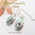 Dry Creek Turquoise Earrings Navajo Artisan Jane Francisco NAER-1540 Four Corners USA OnLine Native American Silver Jewelry