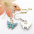 Blue and Turquoise Butterfly Earrings EAR-1604 American Artisan Handcrafted Fashion Jewelry Four Corners USA OnLine