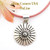 Sterling Silver Sunburst Pendant Adjustable Necklace Navajo Lutricia Yellowhair NAP-1734 Four Corners USA OnLine Native American Jewelry