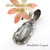 White Buffalo Turquoise Pendant Navajo Bobby Becenti NAP-1761 Four Corners USA OnLine Native American Silver Jewelry