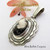 White Buffalo Turquoise Pendant Navajo Bobby Becenti NAP-1779 Four Corners USA OnLine Native American Silver Jewelry