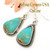 Pilot Mountain Turquoise Earrings Navajo Rick Martinez NAER1519CL Special Buy Final Sale Four Corners USA OnLine Native American Jewelry Store