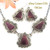 On Sale Now! Purple Spiny Oyster Earrings Necklace Set Sterling Silver Jewelry by Native American Navajo Samantha Tso NAN-09036CL Four Corners USA OnLine