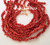 Center Drilled Red Cupolini Coral Bead Strands Bulk 8 Strand Closeout Four Corners USA OnLine Jewelry Making Beading Craft Supplies