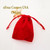 Red Velvet 3 Inch Jewelry Pouch Satin Cord Drawstring Four Corners USA OnLine Jewelry Supplies