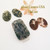 Moss Agate Stations Green Brown Mix 5 Unit Bulk Four Corners USA OnLine Jewelry Making Beading Craft Supplies