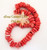 Salmon Pink Bamboo Coral Disc Bead Strand Four Corners USA Online Jewelry Making Beading Supplies