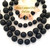 Czech Matte Black Round Glass Bead Strand Mix 8 Unit Bulk Four Corners USA OnLine Jewelry Making Beading Supplies