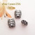 15mm Two Strand Oxidized Sterling Silver Bead 10 Unit Bulk Four Corners USA OnLine Jewelry Supplies