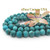 8mm Round Old Blue Kingman Turquoise Beads 22 Inch Strand BDZ-2572 Four Corners USA OnLine Jewelry Making Beading Supplies