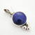 Petite Lapis Lazuli Sterling Silver Pendant Native American Four Corners Southwest Jewelry (NAP-09009)