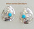 Sleeping Beauty Turquoise Kokopelli Earring Pendant Set Native American Navajo Silver Jewelry (NAN-09017) Four Corners USA OnLine Navajo Silver Jewelry