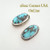 Blue Persian Turquoise Oval Post Sterling Earrings Navajo Bonnie Sandoval On Sale Now NAER-09040 Four Corners USA OnLine Native American Silver Jewelry