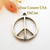 Peace Sign Antiqued Pewter Charm Pendant 2 Piece Pack PF-09203 Four Corners USA Online Jewelry Making Beading Crafting Supplies