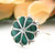 Size 5 Malachite Inlay Flower Sterling Ring Native American Indian Zuni Jewelry Closeout Final Sale Four Corners USA OnLine