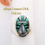 Size 14 Zuni Inlay Ring Shirley Baca NAR-09481CL Closeout Final Sale Four Corners USA OnLine Native American Silver Jewelry