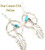 Medicine Wheel Sterling Silver Leverback Earrings with Turquoise and Feathers Four Corners USA OnLine Jewelry Navajo Ben Begay NAER-092019B