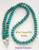8mm Kingman Turquoise Long 24 Inch Bead Necklace Earring Set Four Corners USA OnLine Artisan Handcrafted Jewelry FCN-13003