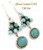 Carico Lake Turquoise Sterling Silver Wire Earrings by Phillip Yazzie On Sale Now Four Corners USA OnLine Native American Navajo Jewelry NAER-130204