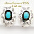 Sleeping Beauty Shadow Box Clip On Earrings On Sale Now Four Corners USA OnLine Native American Navajo Jewelry by Irene Tom NAER-13039