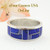 Lapis Inlay Sterling Silver Ring Size 10 1/4 Four Corners USA OnLine Native American Jewelry Navajo Aaron Toadlena NAR-13012